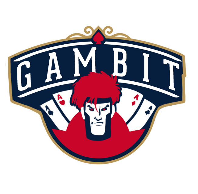 New Orleans Pelicans Gambit logo iron on heat transfer